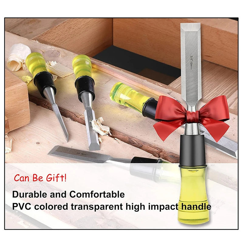 Woodworking Chisel Set Wood Carving Cutting Tools Professional Carpenter DIY Woodcut Flat Chisel Hand Kit Knife Manual Tools