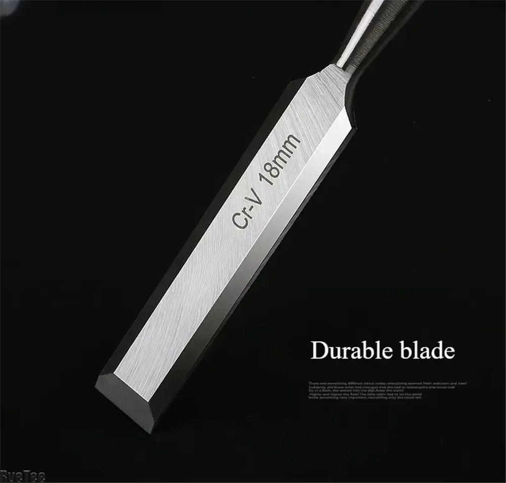 18-38mm Wood Handled Flat Chisel Woodworking Chisel DIY Woodworking Plane Carving Knife Woodwork Tools