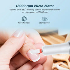Electric Nail Drill Machine – Professional Manicure/Pedicure Tool for Filing, Buffing, Cuticle Care & Polish Removal