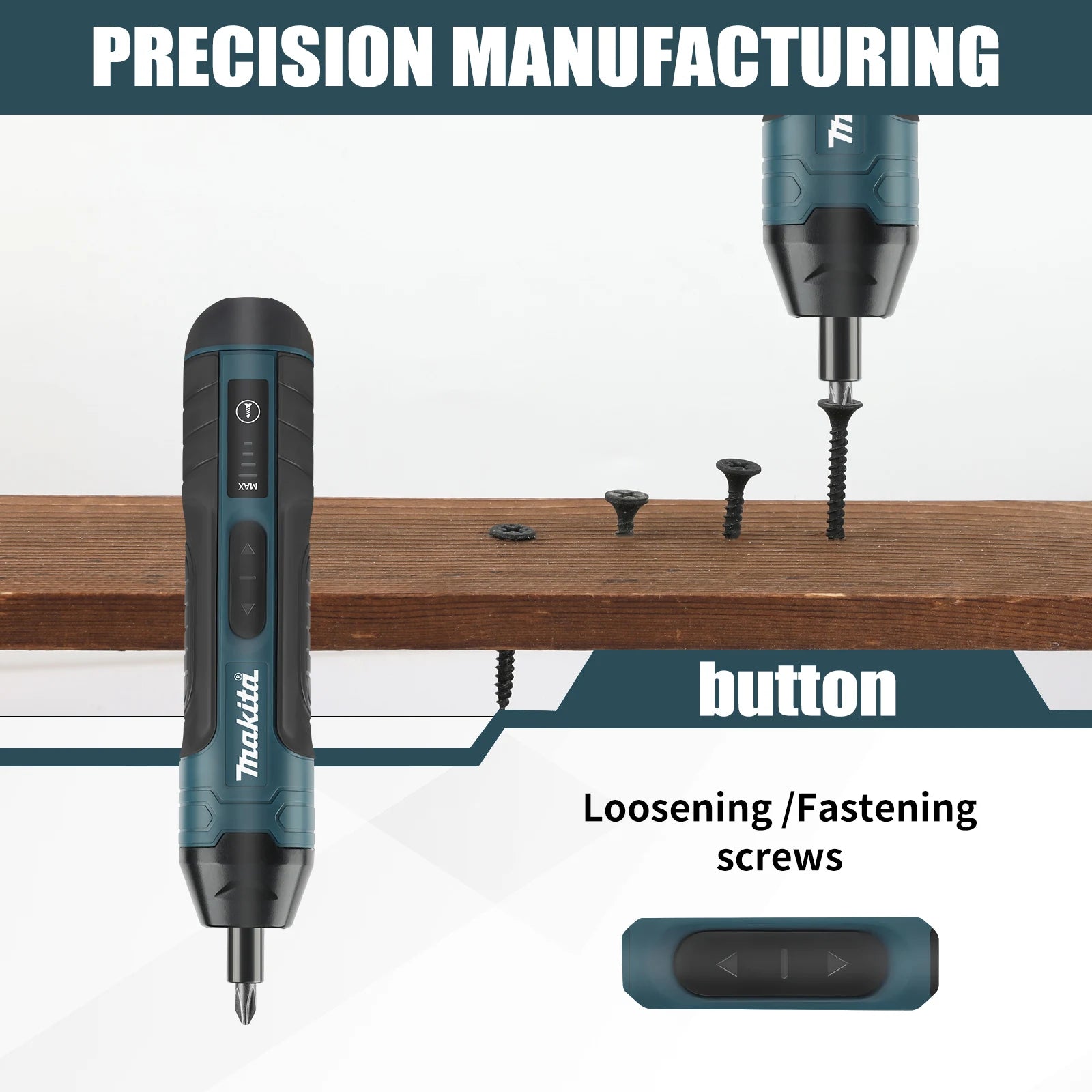 Makita New Cordless Electric Screwdriver | Professional Power Tool for Screw Installation & Removal
