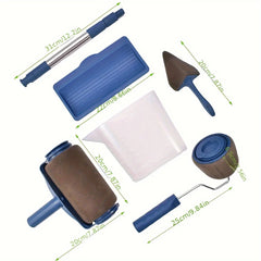 1 Set Multifunctional Paint Roller Corner Brush Handle Tools Wall Painting Roll DIY Household Easy to Operate Painting Brushes