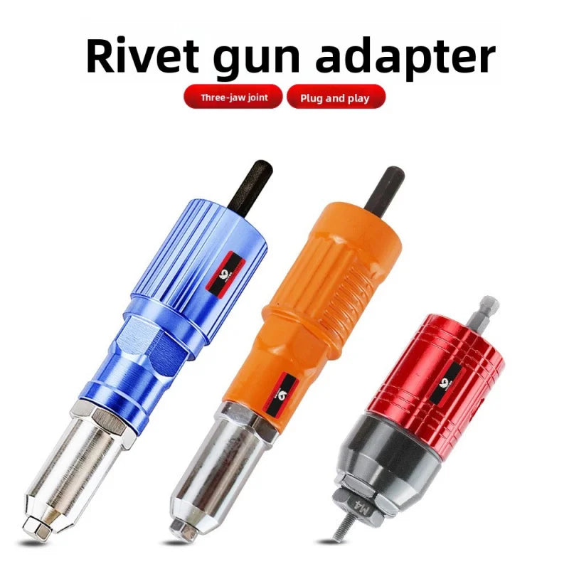 Electric riveting gun, riveting gun, riveting machine, fully automatic conversion head, core pulling and riveting machine