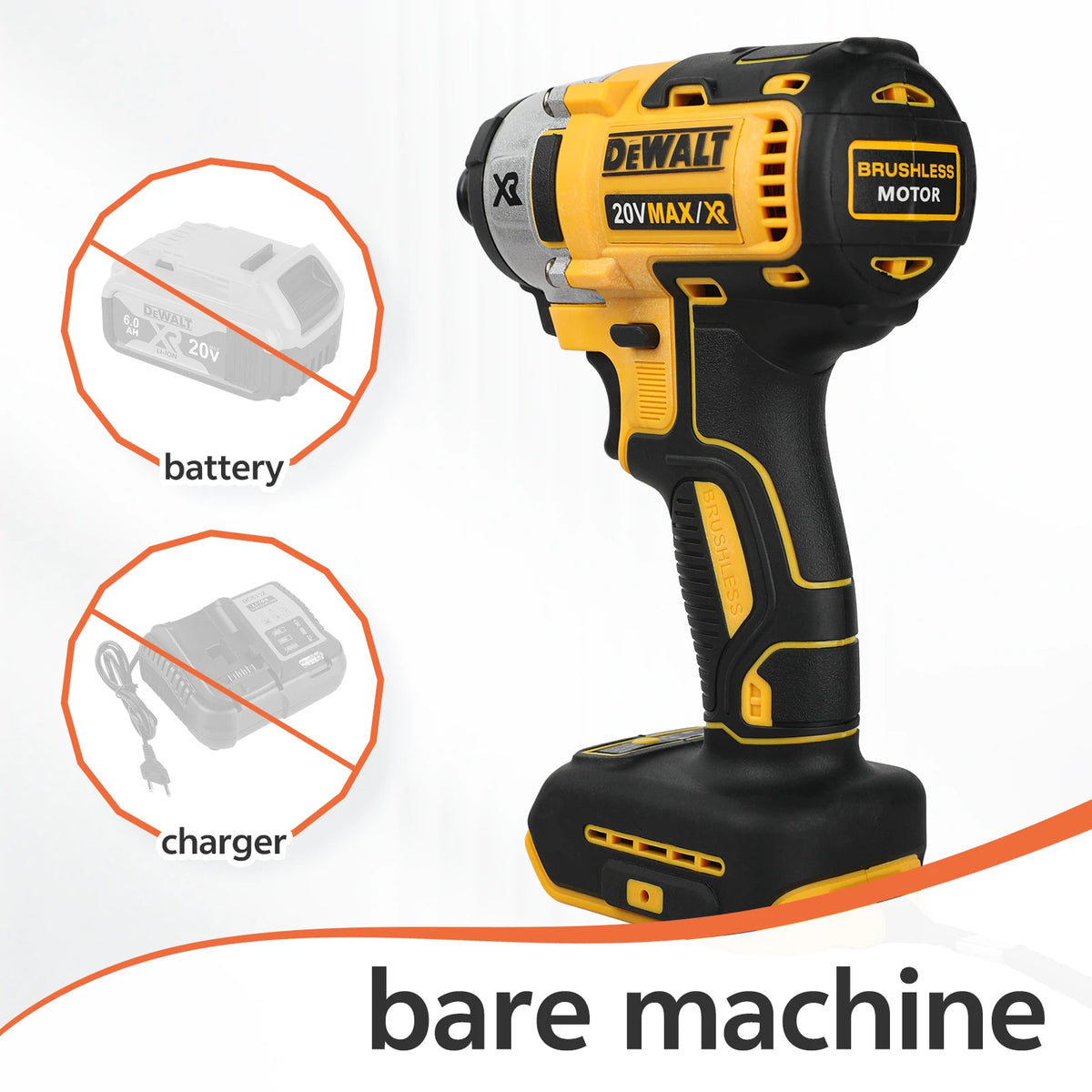 DEWALT DCF887 20V Impact Driver Cordless Electric Screwdriver Brushless Motor Power Tool