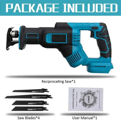 New Cordless Reciprocating Saw Wood Metal 4 Blades Makita 18V