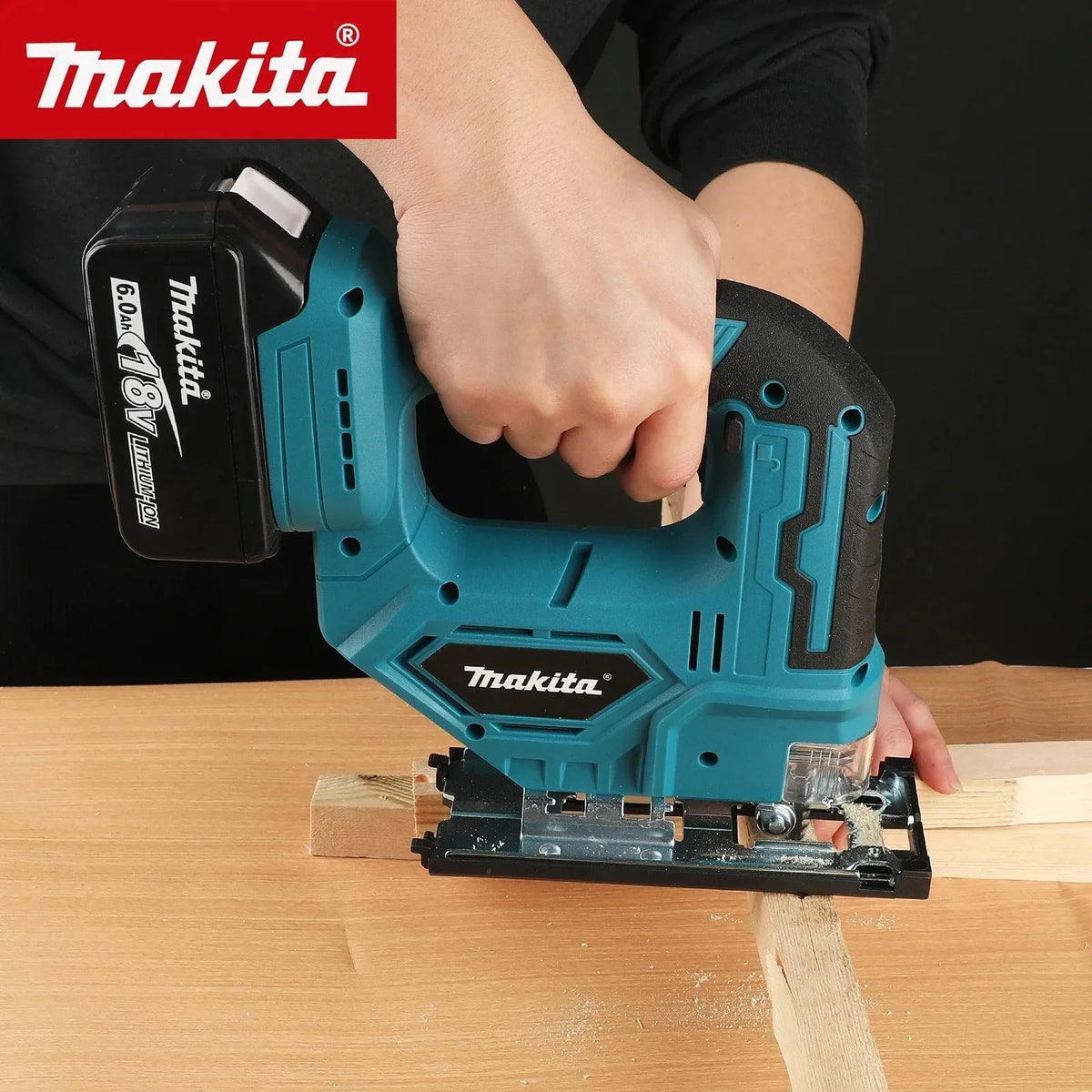 Makita DJV182Z Brushless 18V 340W Jigsaw Electric Jig with Saw Blade Cordless Barrel Handle Jigsaw without Battery DJV182
