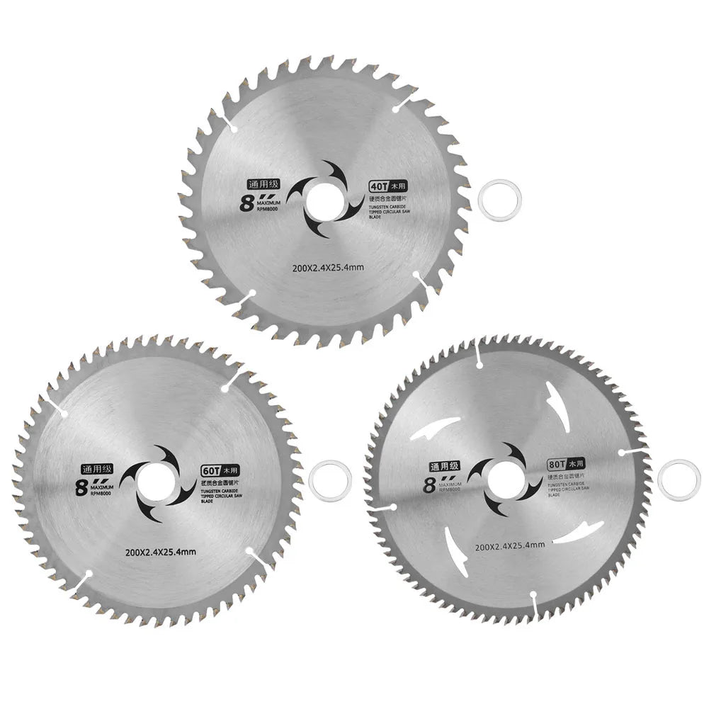 Carbide Saw Blade Circular Saw Blade Carbide Wood Chipboard Plywood Cutting Disc Woodworking 8 inch Circular Saw Blade Saw Blade