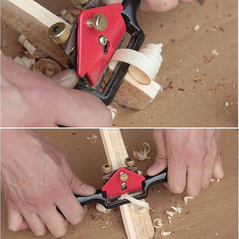 Woodworking Planer Adjustable Spokeshave Woodworking Plane Trimming Tools Hand Cutting Edge Chisel Carpenter Manual Accessories