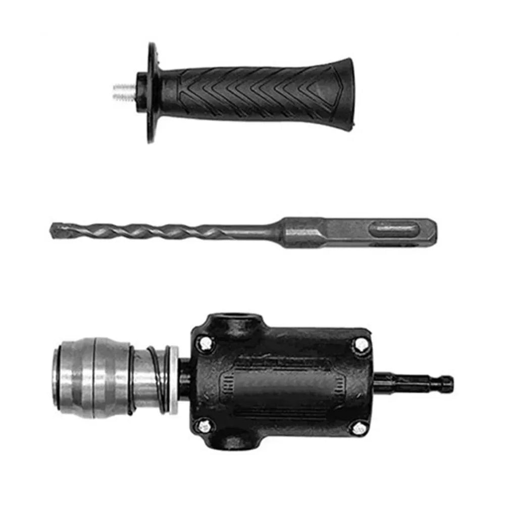 Electric Drill To Hammer Adapter Metal For Hand Electric Drill To Hammer Drill Conversion Head With Drill Bit