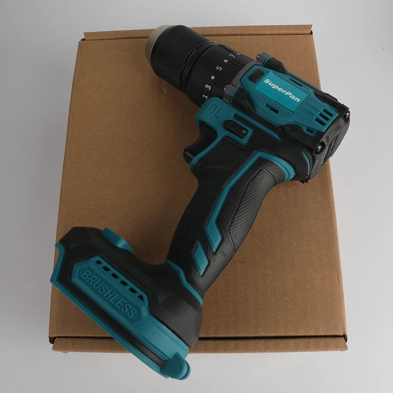 Brushless Cordless Drill, Multi-Material Drilling, for Home DIY & Professional Repair, Bare Unit,For makita Battery