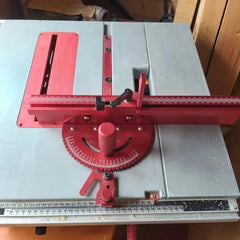 Table Saw Miter Gauge Miter Bar for 3/4 x 3/8 Inches, with Adjustable Flip Stop and Fence For Woodworking Crosscut, Miter Cut