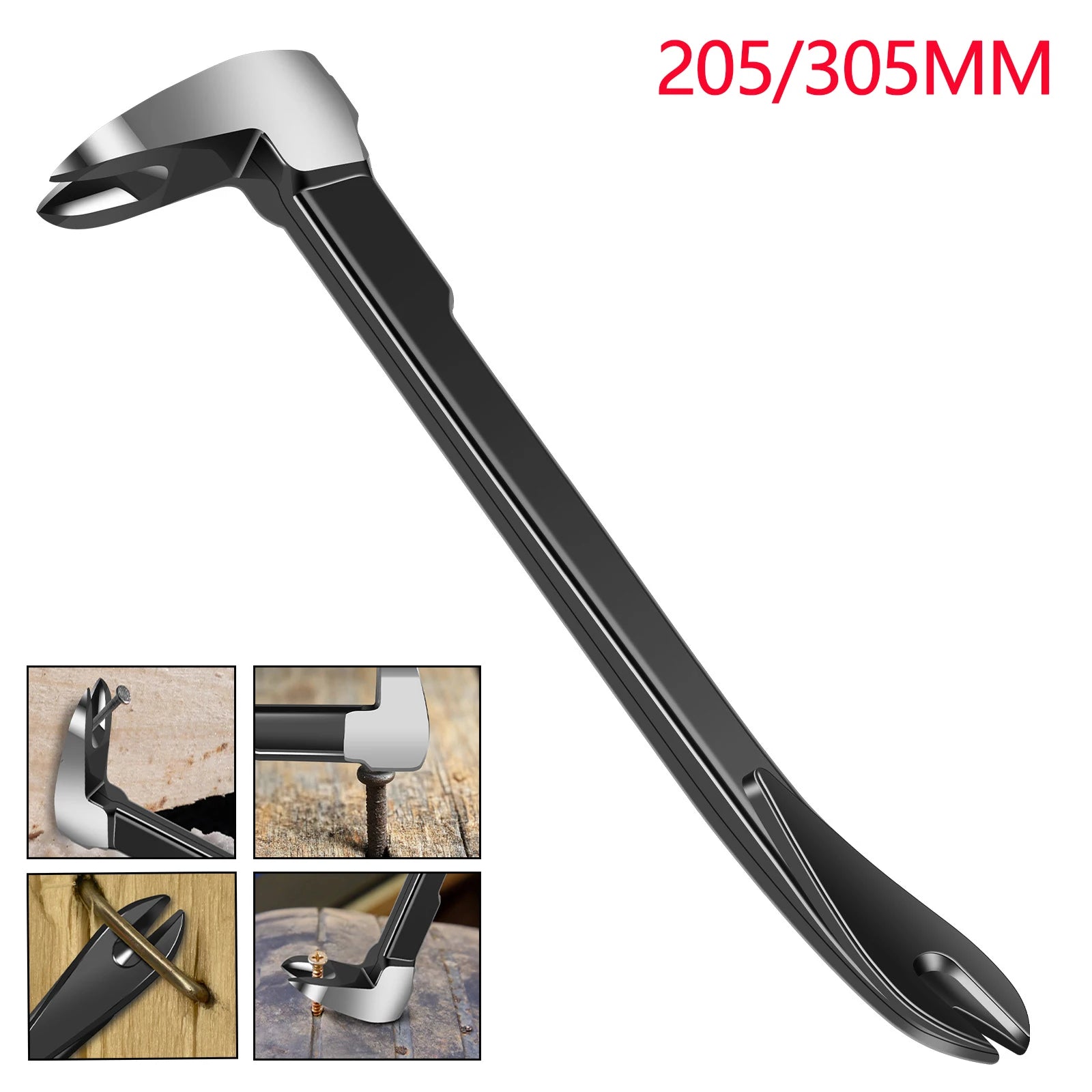 Nail Puller Cats Paw Nail Remover Portable Pry Bar Multifunctional Crowbar Tool Steel Nail Extractor for Home Remolding Woodwork