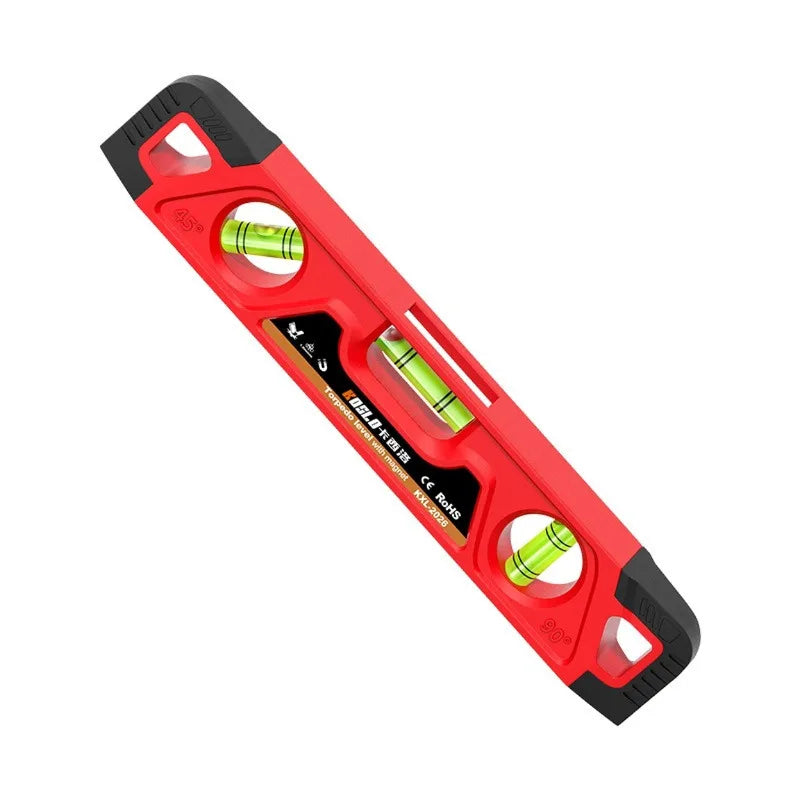 3 Bubble Spirit Level, Magnetic Leveling Tool, Shockproof Mini Inclinometer Ruler, Horizontal Gauge for Carpentry DIY, Aligner