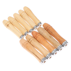 New 5Pcs/set 9/11cm Wooden File Handle Wood Rasp Woodworking Polishing Rust Proof Filing Tools Replacement Wooden File Handle