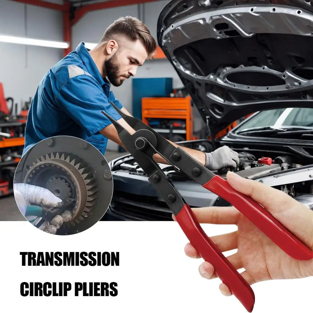 Lock Ring Pliers Flat Snap Ring Plier Special Circlip Pliers Reverse Retaining Ring Plier for Transmission Transfer Cases Ring