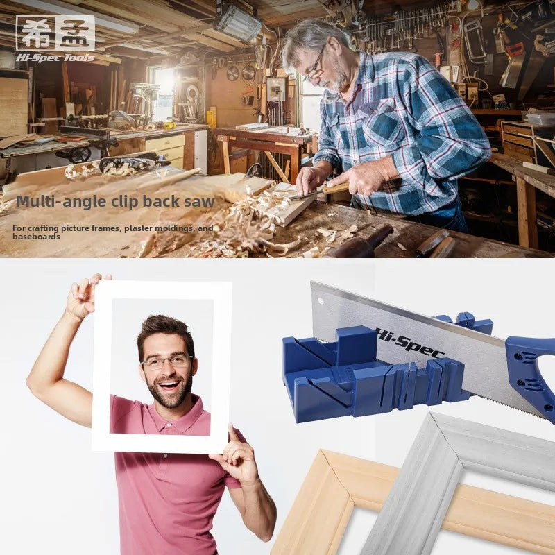 Morita Miter Saw Cabinet Kit 45 Degree Bevel Cutting Tool Back Saw for Plaster Line Cutting Multi Purpose Slanted Saw