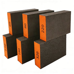 6pcs/set(60 80 120 180 220 320)Coarse Medium Fine Grit Sanding Block Sander Sponges for Wood Drywall Metal Sandpaper Sponge