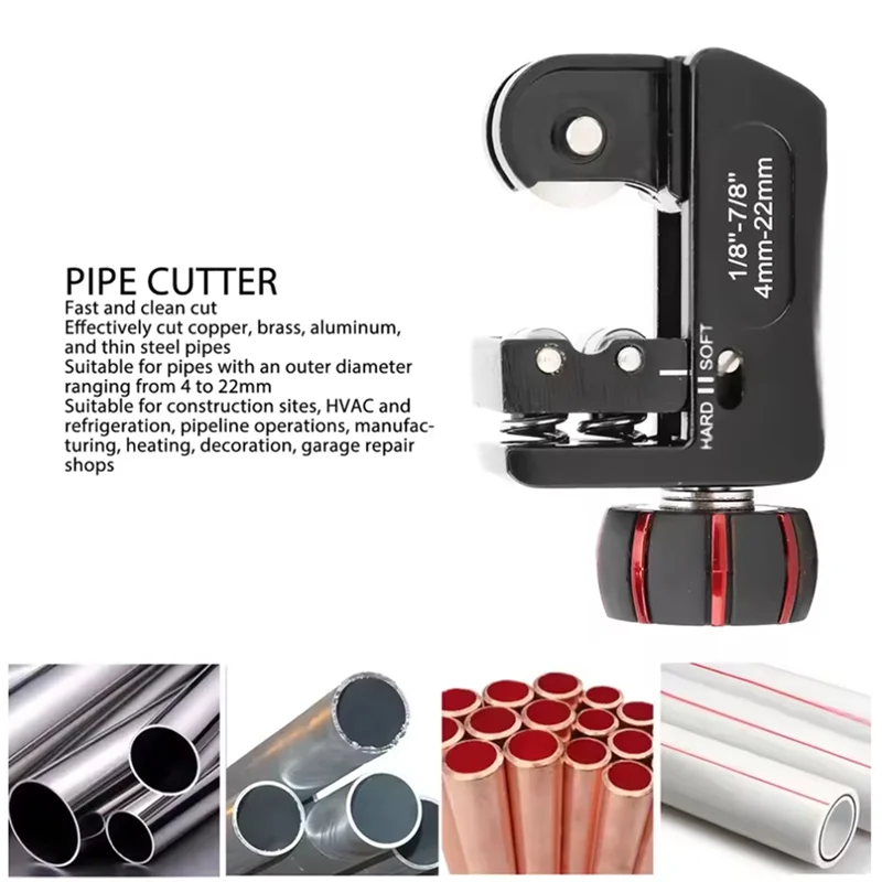 Pipe Cutter Alloy Steel Mini Tubing Cutting Tool For Copper Aluminum Thin Walled Tubes Pipe Cutting Tool Pipe Cutterabkw