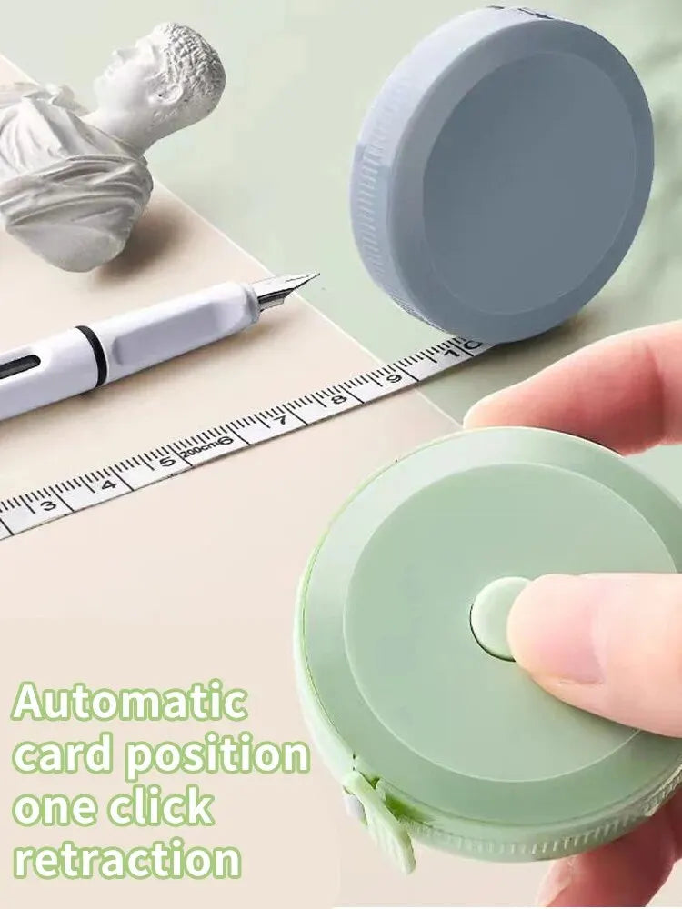 Mini Tape Measure Retractable Body Measurement Tape Measuring Ruler Double Scales Metric Meter Ruler Tailor Craft Measuring Tool
