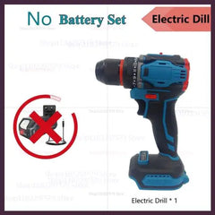 18V Brushless Cordless Electric Drill Screwdriver Impact Power Tool for Home DIY Projects