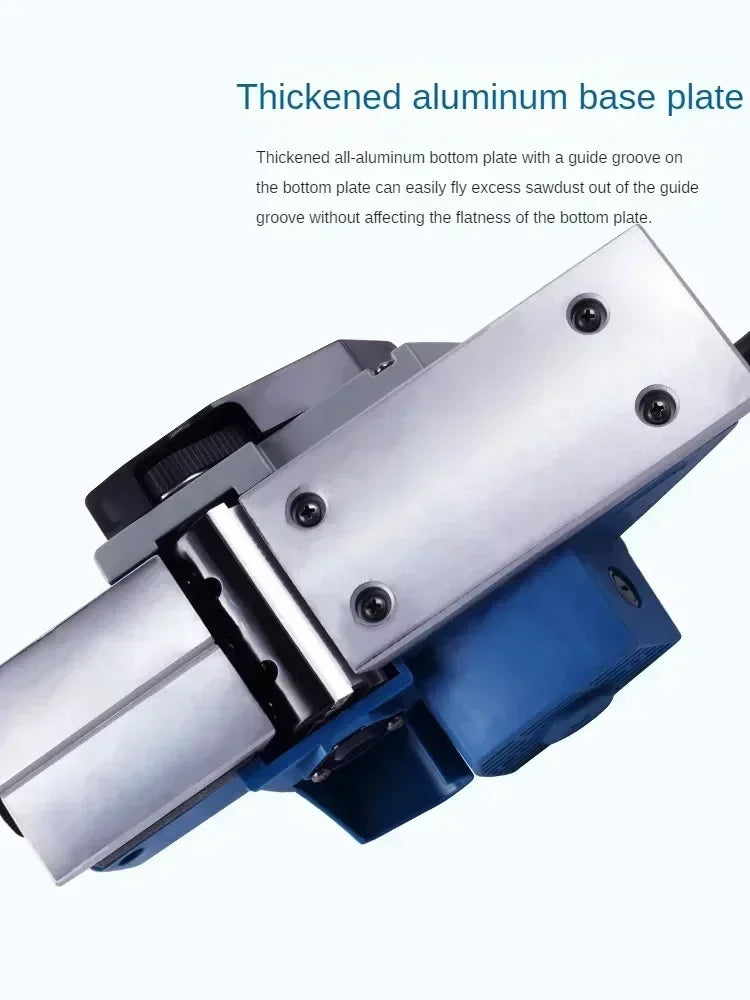 220V High-performance Portable Electric Planer for Woodworking with Reversible Blade