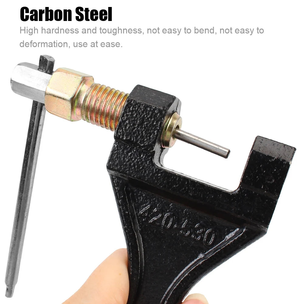 420-530 Chain Breaker Cutter For Motorcycle Bike ATV Repair Tools Universal Link Splitter Pin Remover Carbon Steel Spanner