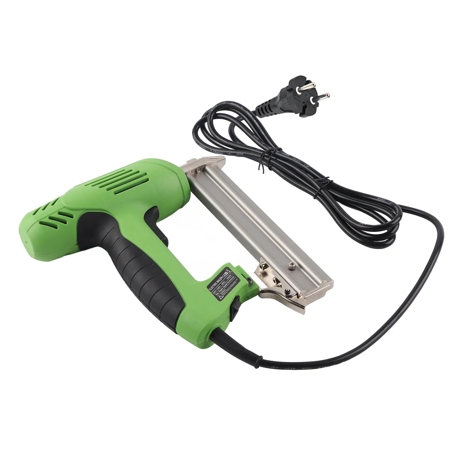 Electric Nail Gun Ergonomic Soft Grip Multifunctional Corded Straight Brad Nailer for Furniture Making Wired Electric Nailer