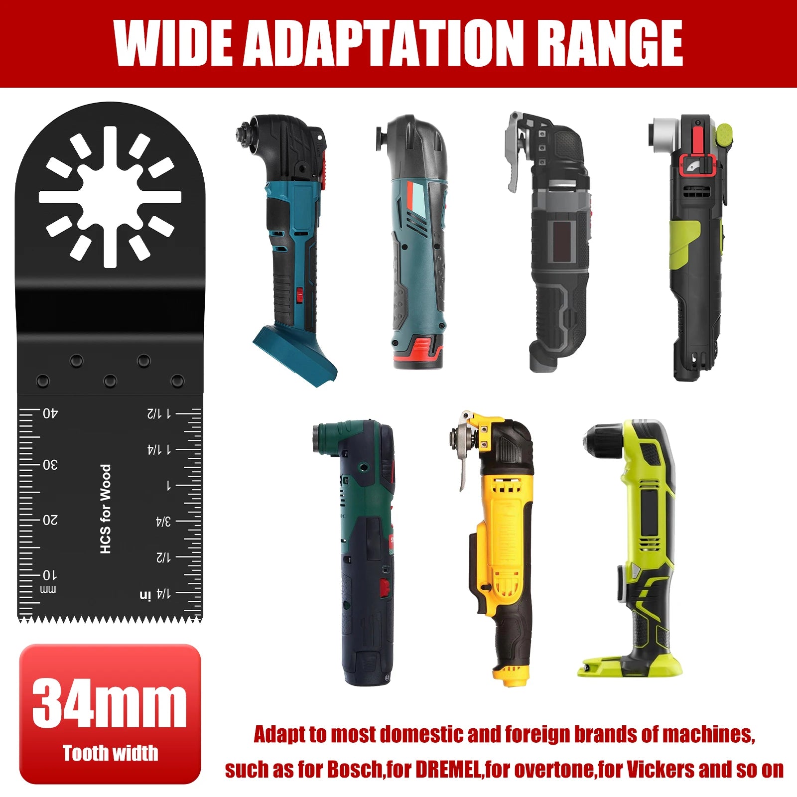 10/5pcs Multitool Blades Mix Oscillating Saw Blades Accessories Professional Wood/Metal Universal Quick Release Multitool Blades