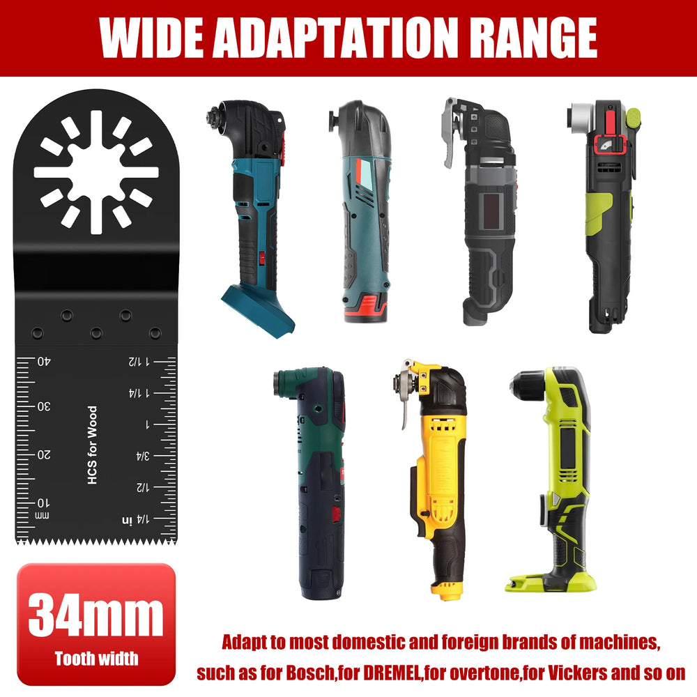10/5pcs Multitool Blades Mix Oscillating Saw Blades Accessories Professional Wood/Metal Universal Quick Release Multitool Blades