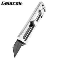 Stainless Steel Utility Knife 6 In 1 Multi-Function Opener Retractable Box Cutter Portable Office Home Courier Unboxing Knifes