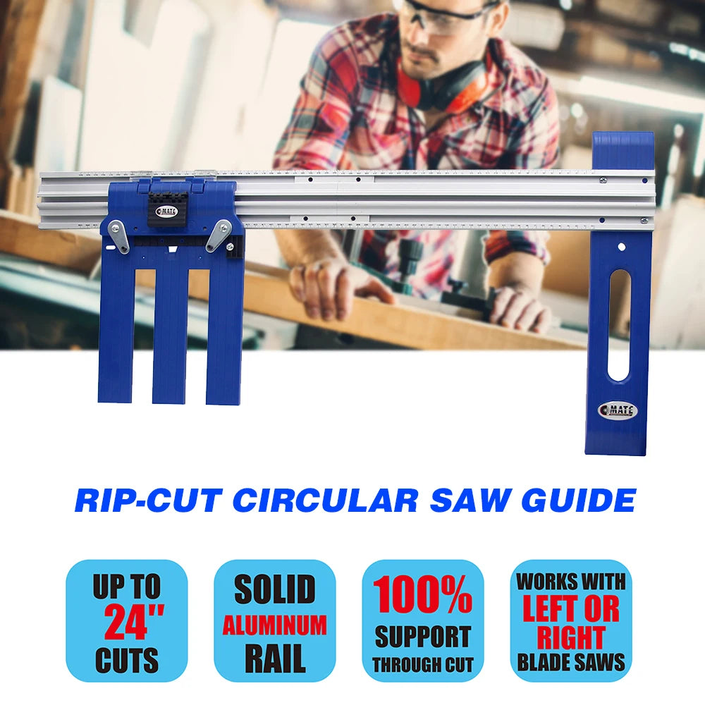 Circular Saw Fence Rip-Cut Circular Saw  Precision   Power Saw Rip Fence for Circular Saw Cordless Table Saw Fence