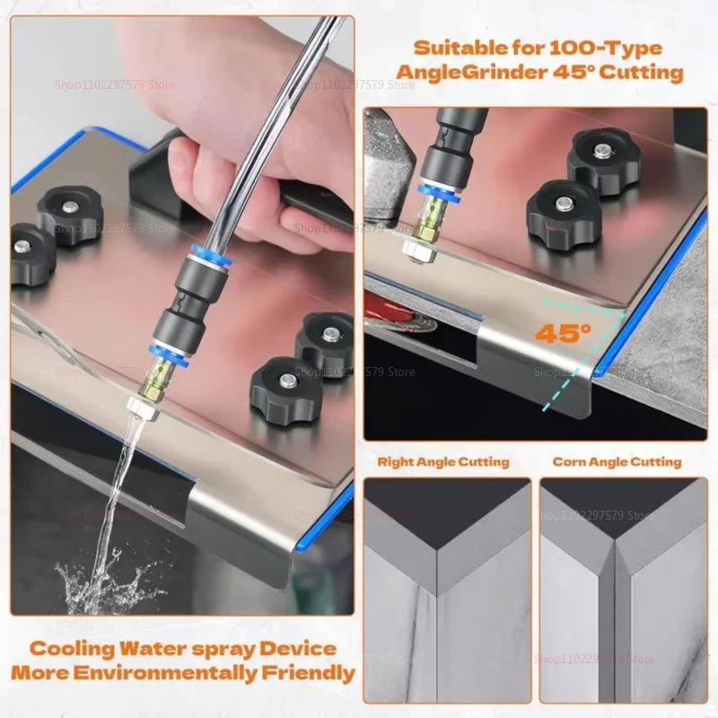 Angle Grinder Stand for Tile 45 Degree Chamfer Cutting Tool for Ceramic Stone Tile Edge Beveling and Finishing Perfect for DIY