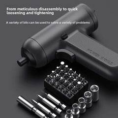 Multifunctional Cordless Electric Screwdriver, Rechargeable Set, Professional Household Small Fully Automatic Screwdriver Tool