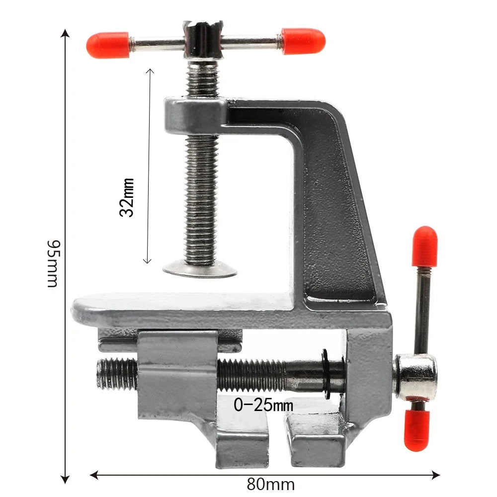 Portable Mini Table Vise Clamp for Small Work Hobby Jewelry Diy Craft Repair Tool Work Table Vise Tool Quick Positioning Fixture