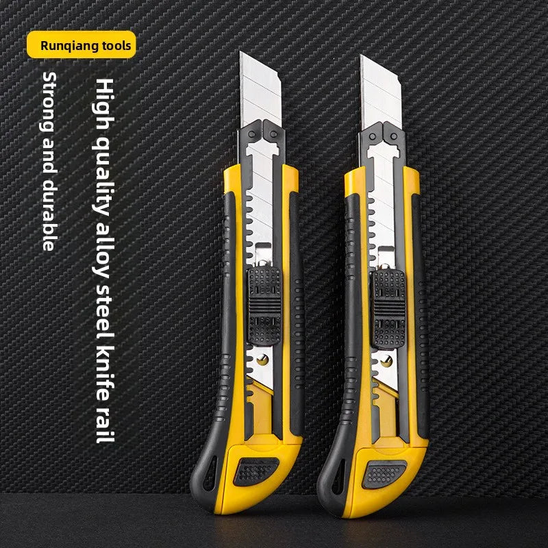 Utility Knife Pack Box Cutter Retractable Utility Knife 9MM Wide Snap-Off Blades Exacto Knife for Cutting Box Wrapping Cardboard