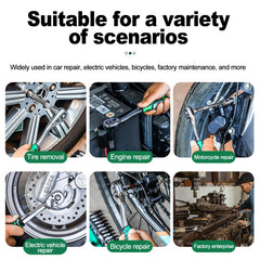 Ratchet Socket Wrench Set, Mechanic Tool Kit and Sockets Set with Quick Release Reversible Ratchet Handle and Extension