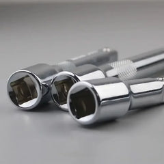 1/4" 3/8" 1/2" Drive Extension Set Socket Ratchet Wrench Extension Bar,50/100/150/250mm Ratchet Wrench Socket Extender Hand Tool