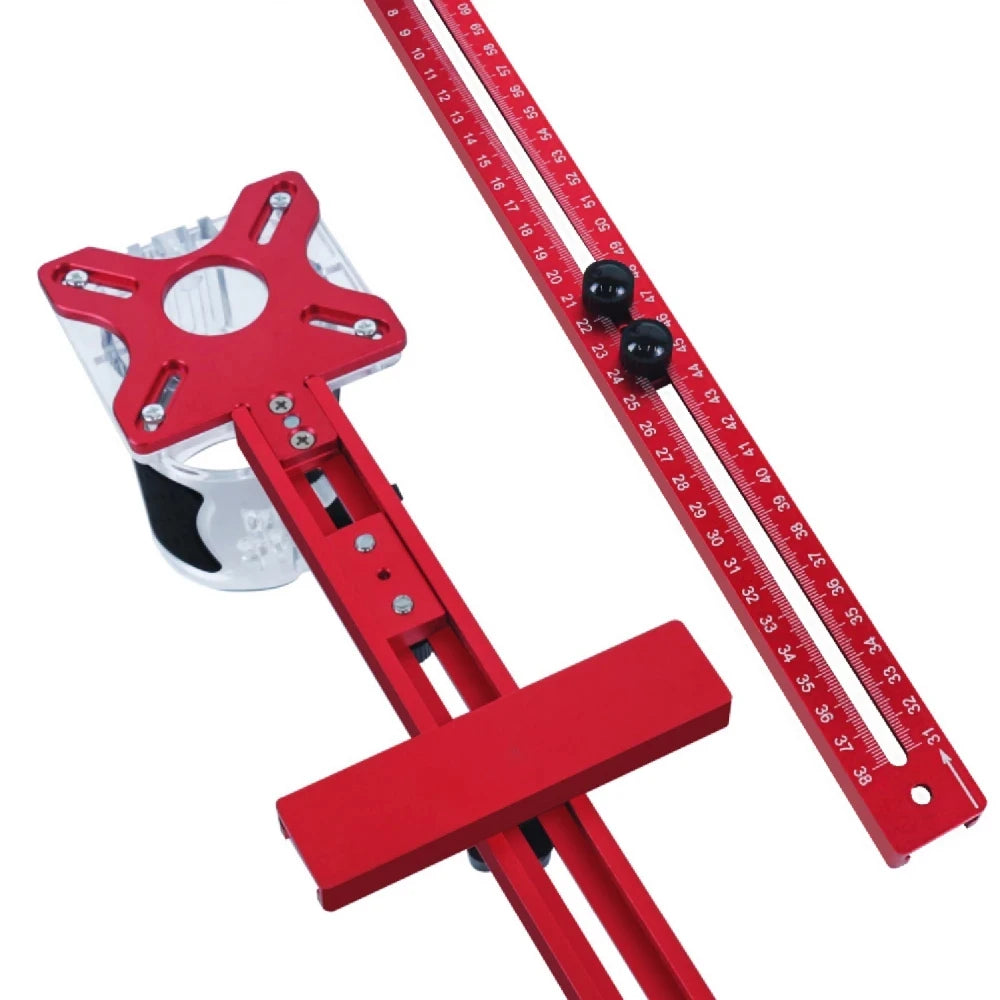 3-in-1 Router Circle Cutting Jig, Woodworking Milling Groove Bracket, Aluminum Circular Auxiliary Tool