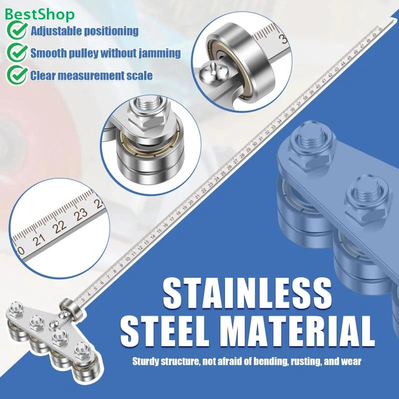 ♣Circular Saw Edge Guide with Roller Bearing, Precision Cutting Guide Tool for Circular Saw & Straight Cuts