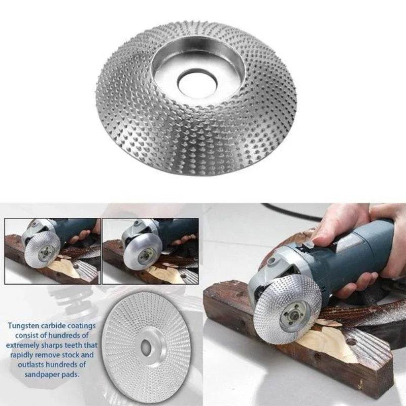 Wood Grinding Wheel Rotary Disc Sanding Wood Carving Tool Abrasive Disc Tools for Angle Grinder