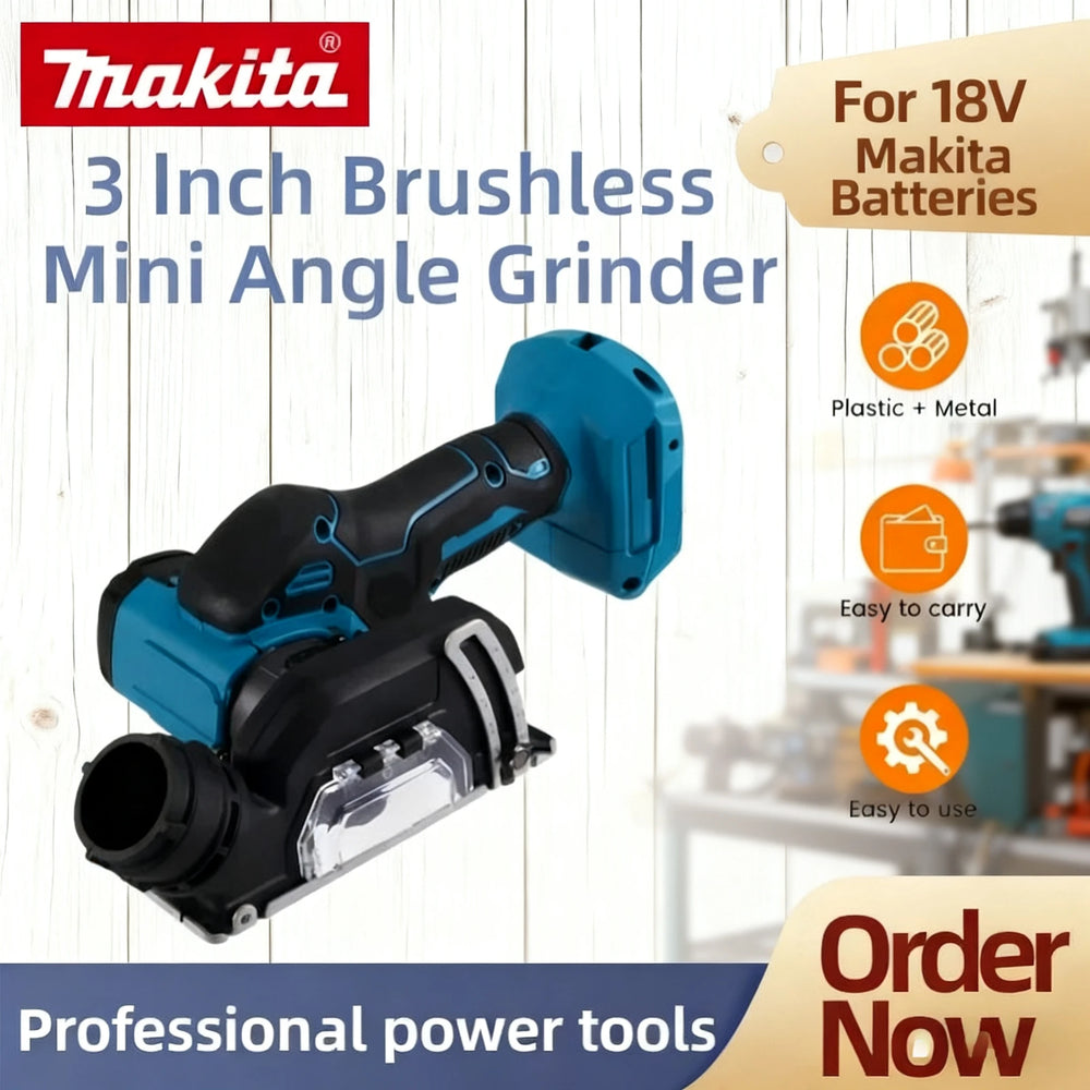 Makita  3 Inch Electric Cordless  Angle Grinder  Tile Cutter for Wood Tile Plastic 19500RPM  Cut Off Tool for 18V Battery
