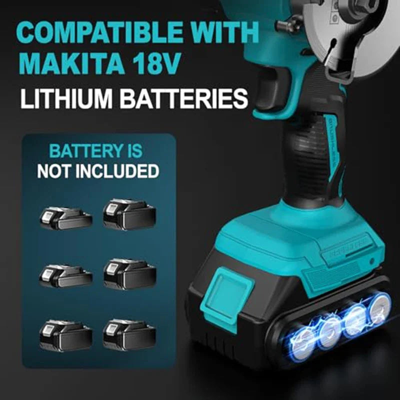 Makita  3 Inch Electric Cordless  Angle Grinder  Tile Cutter for Wood Tile Plastic 19500RPM  Cut Off Tool for 18V Battery