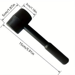 Black rubber mallet - durable and versatile tool for DIY, home repair and industrial use, perfect for gift ideas hammer