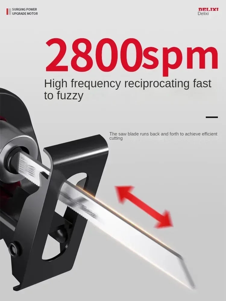 220V Powerful Electric Reciprocating Saw for Cutting Metal and Wood C
