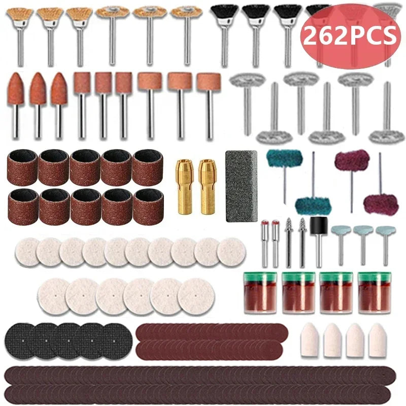Rotary Tool Accessories For Sanding Polishing Grinding Tool Abrasive Tools Wood Metal Engraving For Dremel Accessories