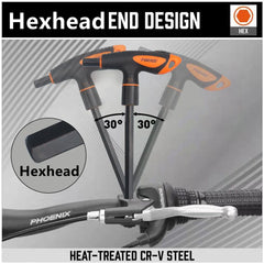 T Handle Allen Wrench Set Metric, Thandle Tee Handle Allen Hex Key Set, 2 2.5 3 4 5 6 8 10mm,8 Pcs HeavyDuty Excellent Set