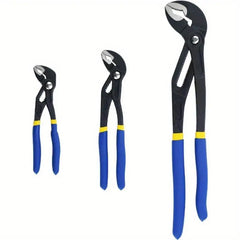 3Pcs/ Set Quick Release Water Pump Pliers 7 10 16-inch Adjustable Groove Joint Pliers Set