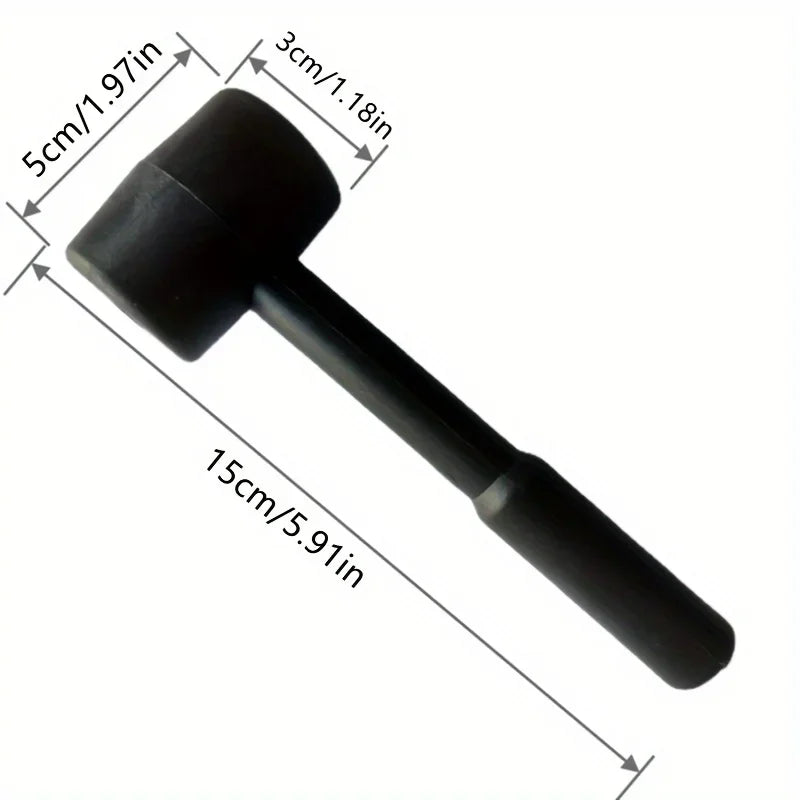 Black rubber mallet - durable and versatile tool for DIY, home repair and industrial use, perfect for gift ideas hammer