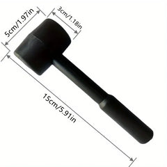 Black rubber mallet - durable and versatile tool for DIY, home repair and industrial use, perfect for gift ideas hammer