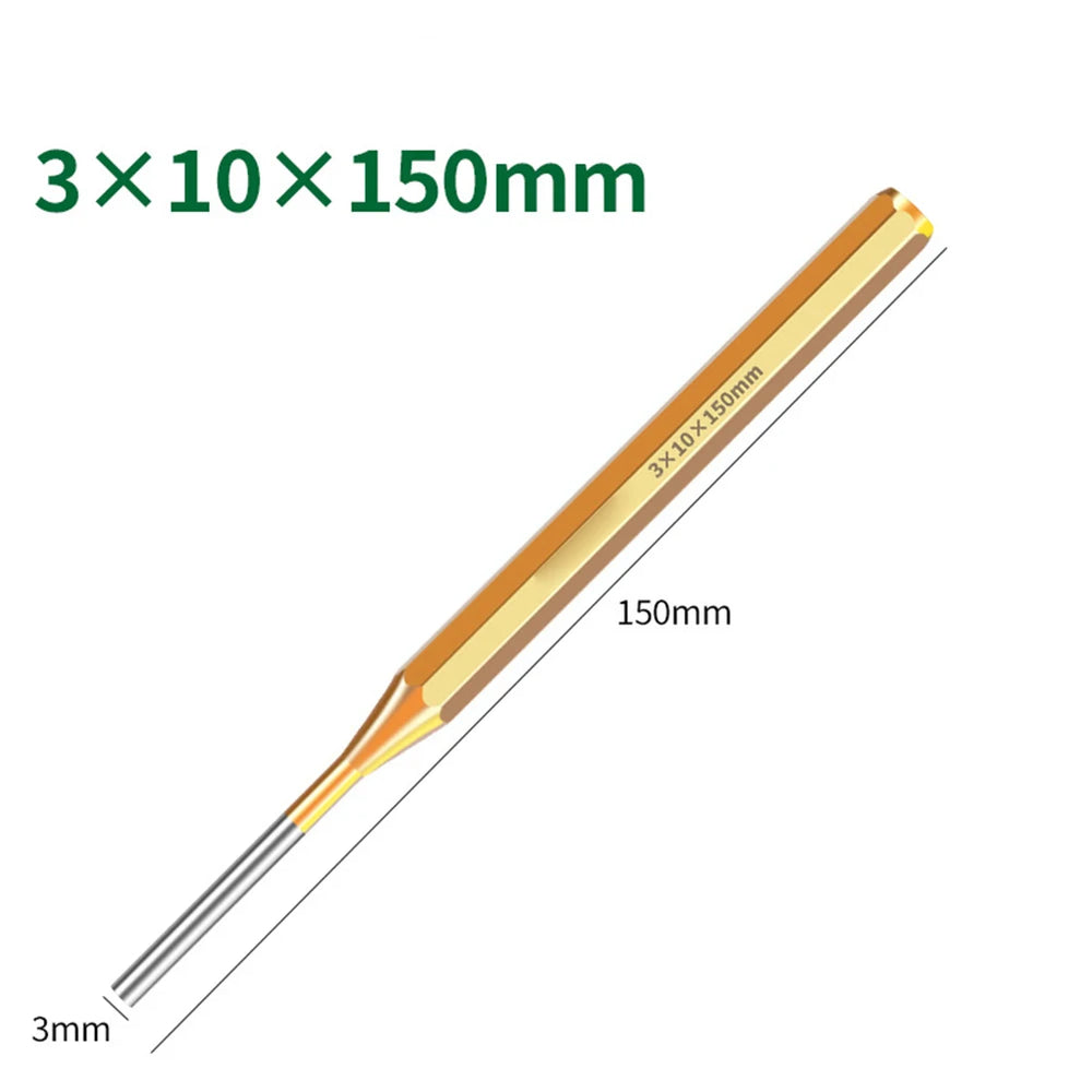 1pc Brass Punch 150mm Roll Pin Center Punch Tool 2/3/4/5 6 8 10mm Remover Heavy Duty Chisel Cone Punch For Machinery Maintenance