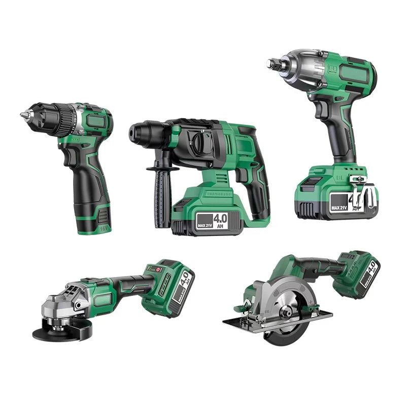 Cordless Electric Power Drills Hand Held Portable Screwdriver Cordless Drill Machine Power Tools Tool Sets High Performance 21V